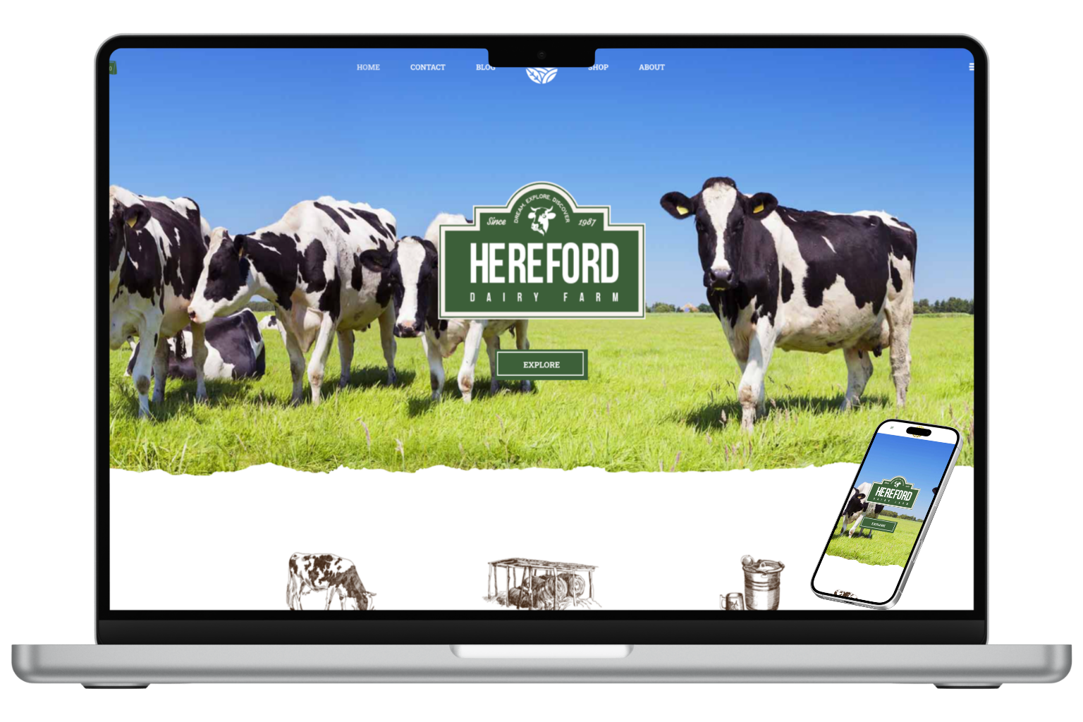 Hereford Dairy Farm